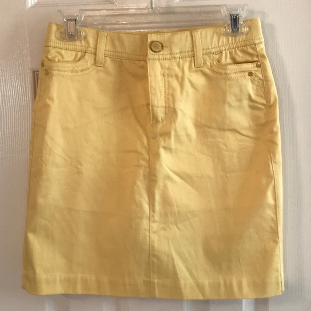CHARTER CLUB Junior Skirt Size 2P Yellow